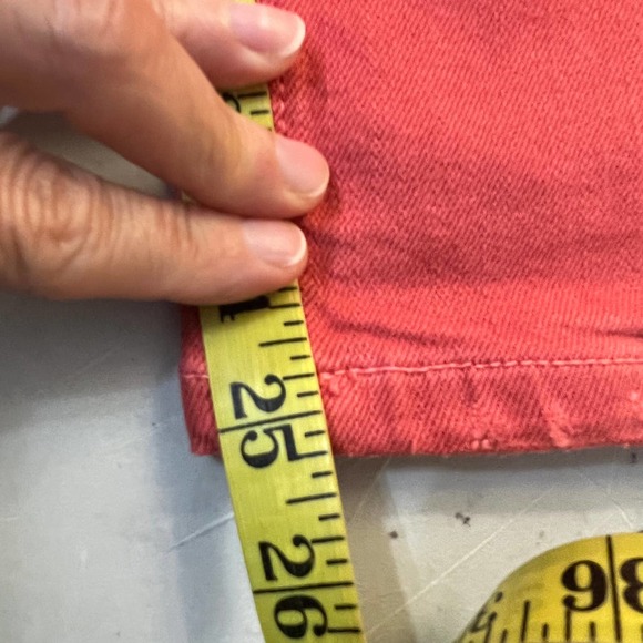 Pilcro for Anthropologie Washed Red High-Rise Slim Jeans Size 31 - Picture 10 of 12